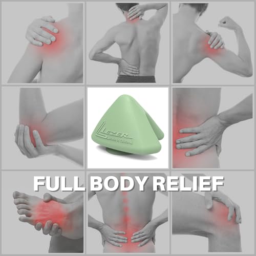 LEZER Large Trigger Massage Point, Manual Massage Ball, Hip Hook, Muscle Knot Release Tool, Deep Tissue Relief, Hip Flexor Iliacus Back Psoas Hand Foot Myofascial Physical Therapy, 3.5 inｘ3 in, Green - style: 06 - Large Trigger Green