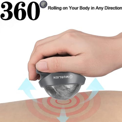 Massage Roller Ball, Tight and Sore Muscles Relief, Manual Massager, Alleviating Shoulder, Arms, Back, Legs, Calves or Muscle Tension - Gray | Alleviating Shoulder, Arms, Back, Legs, Calves or Muscle Tension - Gray - color: Gray