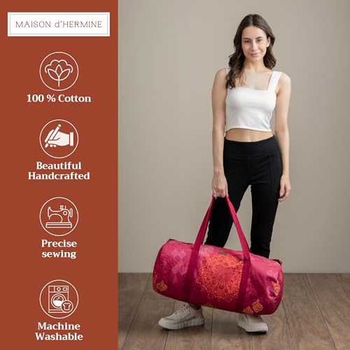 Maison d' Hermine Yoga Mat Duffle Bag Gym Tote Yoga Mat Carry Bag - color: Versailles, style: Yoga Mat Gym Bag