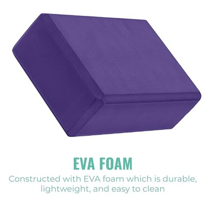 3in Foam Bulk Yoga Blocks, 10 Pack - color: Purple