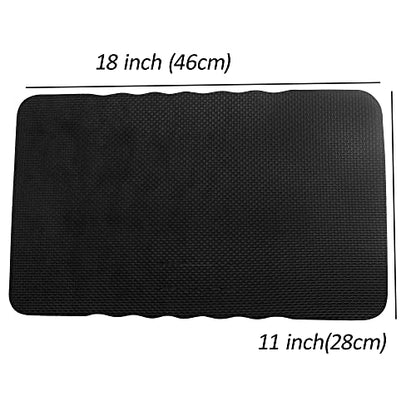2pcs Premium Thick Kneeling Pad，Knee Pads for Gardening 18x11 Inch Gardening Tools Outdoor Cushions,Gardening Gifts for Women&Baby Bath Essentials (EVA-Soft, Black)