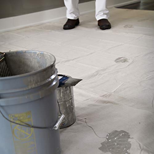TRIMACO 9 ft. x 12 ft. Stay Put Canvas Plus Drop Cloth 04321 - size: 9-feet x 12-feet