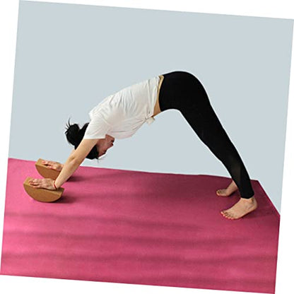 VOSAREA Cork Yoga Block High Density Yoga Brick for Balance Stretching Pilates Hot Meditation Non Slip Support for Core Workouts 9.44 X 3.93 X 3.34 in 1 Pack