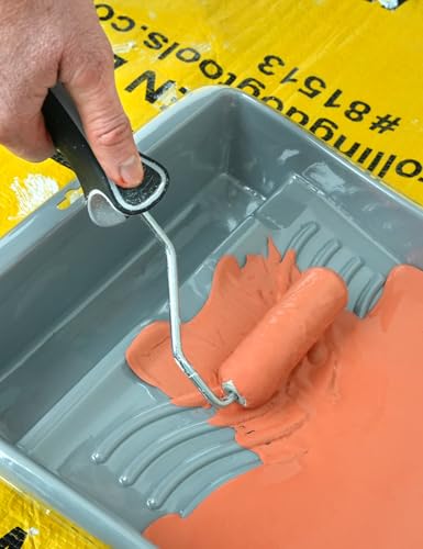ROLLINGDOG 4 Inch Foam Paint Roller | Small Paint Roller Covers,Painting Smooth Walls or Furniture(Pack of 10) - color: 4" Roller Foam Roller Cover(10 Pc)