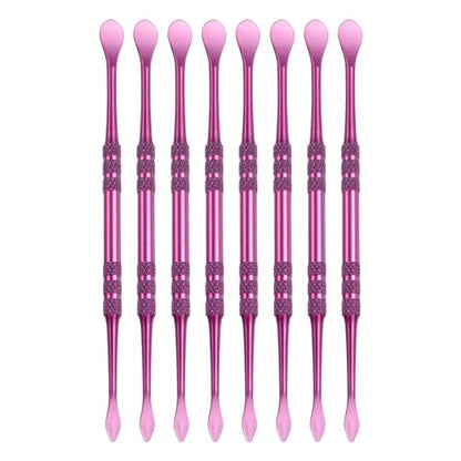 HARFINGTON 8 Pcs Wax Carving Tools 4.8" Double Ended Clay Tools Violet | Stainless Steel Wax Carvers Sculpting Modeling Spoon for Figures Clay Handmade Art Works - color: Violet