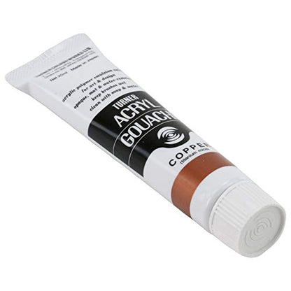 Turner Colour Works Acryl Gouache Artist Acrylic Paint - Single 20 ml Tube - Copper - color: Copper, size: 0.7 Fl Oz (Pack of 1)