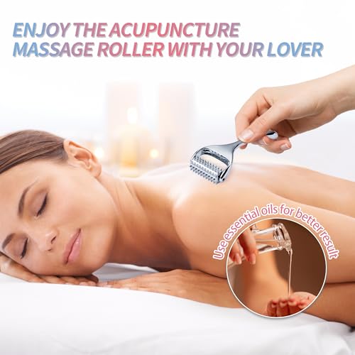 SOOTHESOUL Acupuncture Massage Roller, Good Gift for Your Loved, Trigger Points Massage Tool, Pain Relief and Stress Relaxing Massager for Muscle,Scalp, Hand,Neck, Arm, Foot, Face