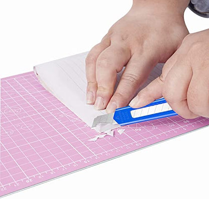 DIYSELF 96 Pack Box Cutter Retractable Utility Knife, 9mm Wide Blade | Box Cutters Bulk for Cardboard, Packages, Paper, Snap-Off Blades Razor Knife, Navajas para Trabajo, Disposable Box Opener - style: 96 Pack