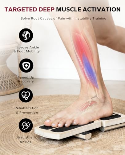 HAPBEAR Axis Board Ankle Balance Board Ankle Foot Strengthener for Sprained