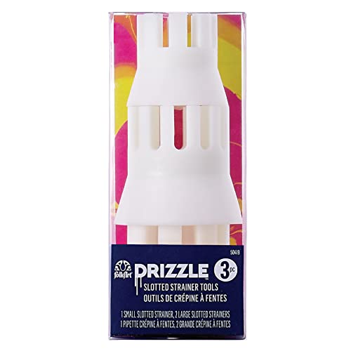 FolkArt Drizzle Tool Set, 3 Pack Slotted Strainer Tool Set Perfect for Fluid Paint Pouring Arts and Crafts Projects, 50419 - style: Slotted Strainer Tool