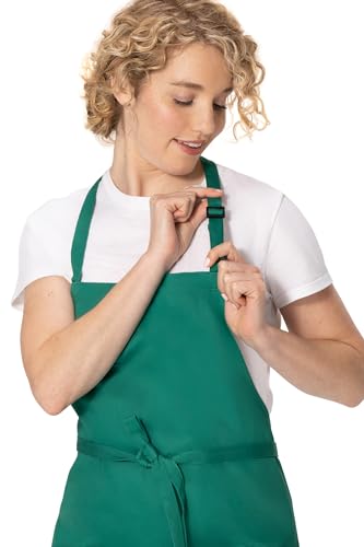 Chef Works Unisex Three Pocket Apron - color: Kelly Green