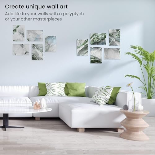 ARTEZA Premium Canvas Boards for Painting, 5 x 7, 8 x 10, 9 x 12, 11 x 14 Inches, Multipack of 28, White Canvas for Acrylic, Oil and Gouache Painting - size: 5 x 7, 8 x 10, 9 x 12, 11 x 14 Inches