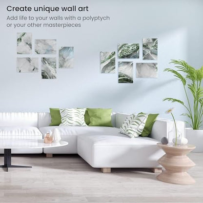 ARTEZA Premium Canvas Boards for Painting, 5 x 7, 8 x 10, 9 x 12, 11 x 14 Inches, Multipack of 28, White Canvas for Acrylic, Oil and Gouache Painting - size: 5 x 7, 8 x 10, 9 x 12, 11 x 14 Inches