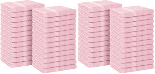 Avalon Towels Salon Towel - Pink Hand Towels Bulk Pack of 48-100% Cotton Absorbent Spa, Facial & Gym Towel for Working Out - 16x27 Inches (Not Bleach Proof) - color: Pink, size: 16x27 Inch (Pack of 48)