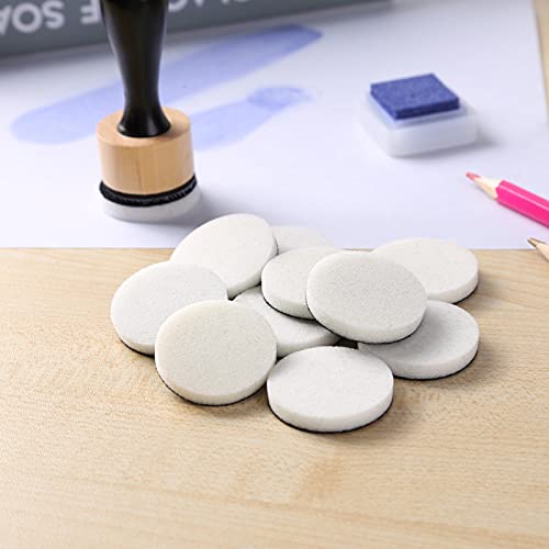 Ink Paints Mixing Blending Tool Mini Round Foam Refills, for Scrapbooking Craft, Control of Ink Placement, No More Inky Fingers Ink Blending Tool with Spare Pads for Rubber Stamping & Scrapbooking - color: 10 Foam Refills