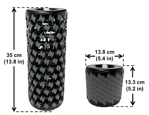 Collapsible Foam Roller for Exercise and Recovery (13 Inches), Easily Portable at 5.5 inches (Gray) - color: Gray
