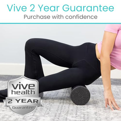Vive High Density Foam Roller (12 inch) - Large Foam Roller for Exercise - size: 12" (Inches)