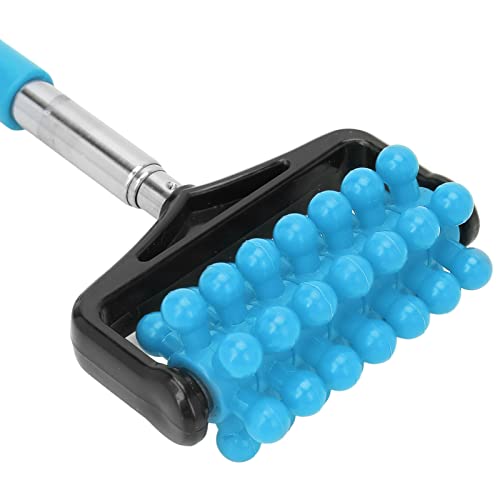 Ymiko Telescopic Massage Stick for Men and Women – Granular Body Roller for Neck, Back, Legs, Sky Blue