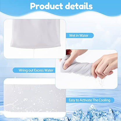 Sublimation Cooling Towels 40" x 12" Breathable Soft Ice Towel Chilly Yoga Towel Microfiber Gym Towels Workout Towel for Neck and Face for Yoga, Sports, Golf, Gym, Camping, Running, Hiking