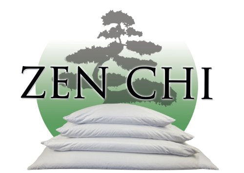ZEN CHI Organic Buckwheat Hulls Pillow, Personal Standard Size 14"x20"