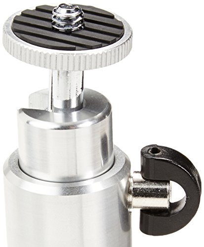 Amazon Basics Lightweight Portable Mini Travel Tripod with 360° Ball Head, Adjustable Height, Desktop, Black