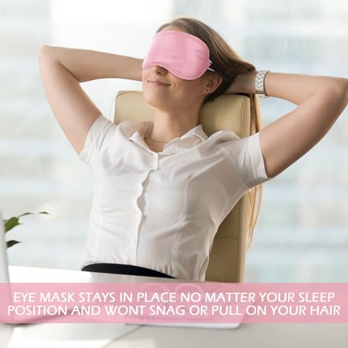 Tarpop 200 Pcs Eye Masks Adjustable Sleeping Mask, Pink - color: Pink