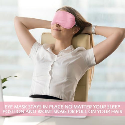 Tarpop 200 Pcs Eye Masks Adjustable Sleeping Mask, Pink - color: Pink