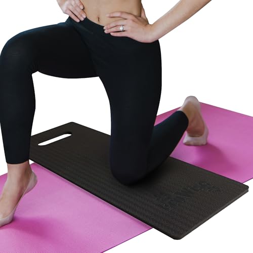 Ecowise Yoga Knee Pad Cushion – 5/8 inch Extra Thick Foam Pad for Yoga, Pilates and Exercise, Comfortable Kneeling Pad for Gardening, Workout, Prayer, Elbows, Wrists, Joint Support Indoors or Outdoors