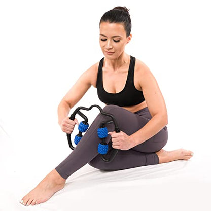 Body Back Trigger Point Pressure Roller Massager for Deep Tissue Relief | FSA Eligible Trigger Point Roller For Forearm & Hand, Deep Tissue Massage Tool For Tennis Elbow, Athletes & Muscle Recovery