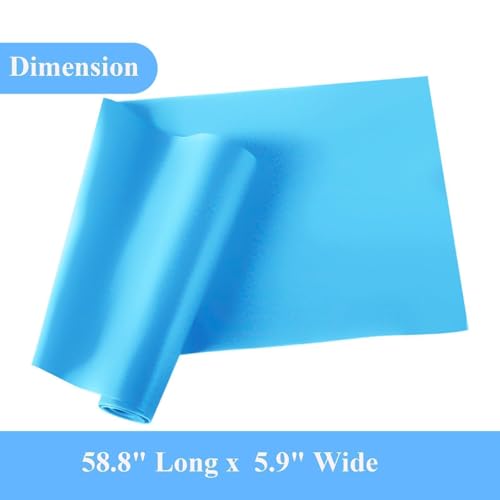 1 Psc Resistance Bands for Women & Men, Strength Training, Yoga & Home Workouts, Latex-Free Elastic Exercise Bands - color: A5-Blue, size: 59inch