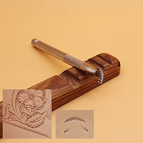 Leather Stamping Tool 304 Stainless Steel Professional Stamp Tools Leather Edge Punch Carving DIY LeatherCrafts (A, 1pc) - size: A, 1pc