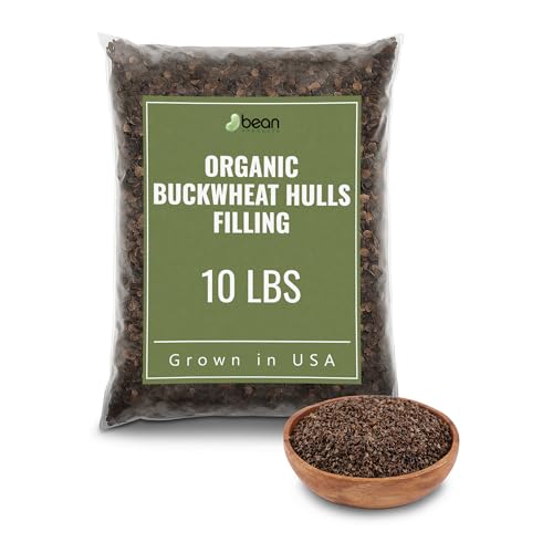 Organic Buckwheat Hulls Filling – Natural and Eco-Friendly Refill for Pillows, Yoga Zafus and Cushions - Hypoallergenic Premium Natural Pillow Replacement – USA Grown and Processed, 10 lbs - size: C - 10 lbs