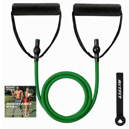 RitFit Single Resistance Bands with Handles Door Anchor for Home Gym - size: 5-10lbs