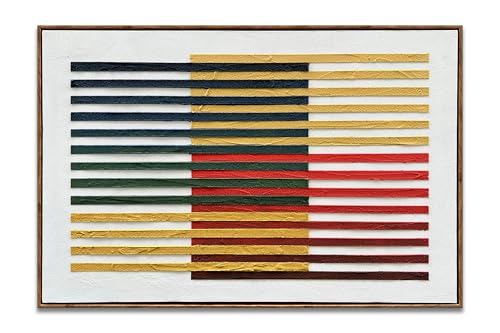 NANKAI Art Hand-Painted White and Black Thick Texture Abstract Art Oil Painting 24x36 inch Contemporary Minimalist Art Home Wall Decoration Painting (with Solid Wood Exterior Frame) - color: Nkhb287