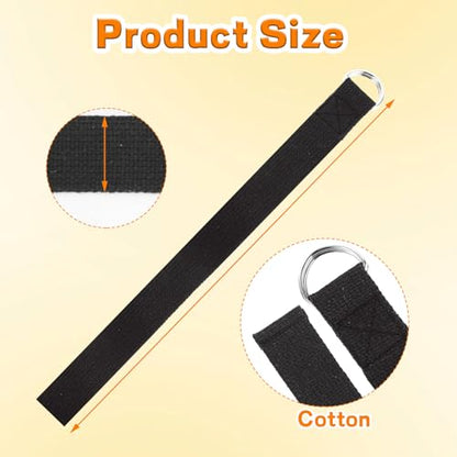 LANIAKEA 24PCS Yoga Strap for Stretching 6ft Exercise Adjustable Straps Yoga Belt with Adjustable D Ring Buckle for Pilates Gym Workouts Fitness Improves Sitting Posture