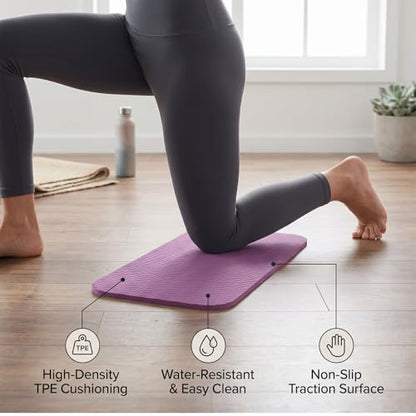 Yoga Knee Pad and Elbow Cushion, Knee Cushion Mat for Floor Exercise Home Workout - color: Purple