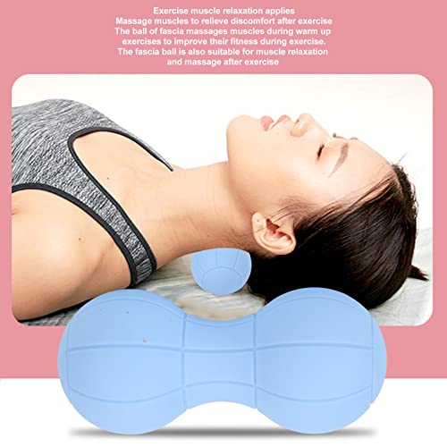 Uxsiya Double Deep Tissue Peanut Massage Ball Soft Silicone Massage Ball for Neck Back Legs Shoulders HIPS