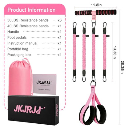 Upgraded Pedal Resistance Band with Handle for Full-Body Workouts