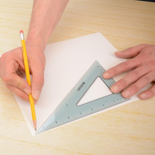 Westcott Triangular Scale Ruler Set, 30/60- and 45/90-Degrees, Back-to-School, School Supplies, Classroom Supplies, 2-Pack