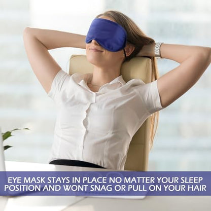 Tarpop 200 Pcs Eye Masks Adjustable Sleeping Mask, Blue - color: Blue