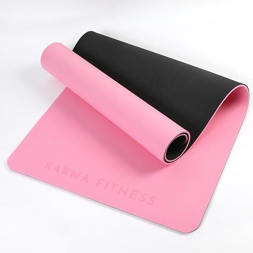 Large Workout Mat - 10mm Extra Thick Exercise Mat & Wide Yoga Mat, 72"x32" - color: Pink