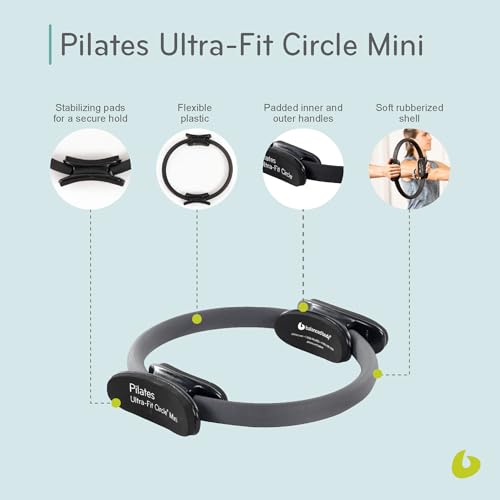 Balanced Body Ultra-Fit Circle Pilates Ring, Body Ring, Great Exercisers for Legs, Fitness Circle, Thigh Exercise, Pilates Circle, Pilate Ring Fitness Equipment for Home or Studio - style: Mini 12 Inch