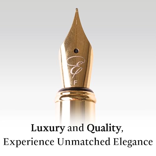 Ellington Pens Luxury Wood Fountain Pen Set – Extra Fine Nib - Includes 6 Ink Cartridges, Wooden Pen Gift Box, Ink Converter - Wood Pen For Writing, Calligraphy, Journaling, Drawing (Maple Harmony) - color: Maple Harmony, style: Extra Fine