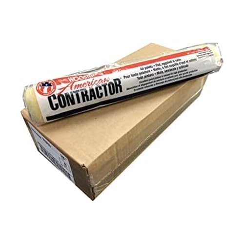 Wooster Brush R363 18 inch American Contractor 1/2 inch Nap Paint Roller - Pack of 6