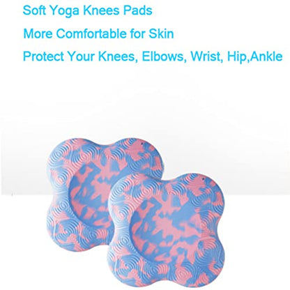 2 PCS Yoga Knee Pads Anti Slip Yoga Support Foam Pads for Women and Men, yoga kneeling pad for Protecting Knees Elbows Wrist Hands
