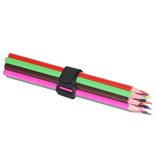 YiwerDer [30 Pack] 8 Inch Hook and Loop Straps Reusable Fastening Cable Strap, Durable Self Adhesive Cable Ties to Keep Your Place from Tangled Messes of Cord - style: 8" x 0.6Inch