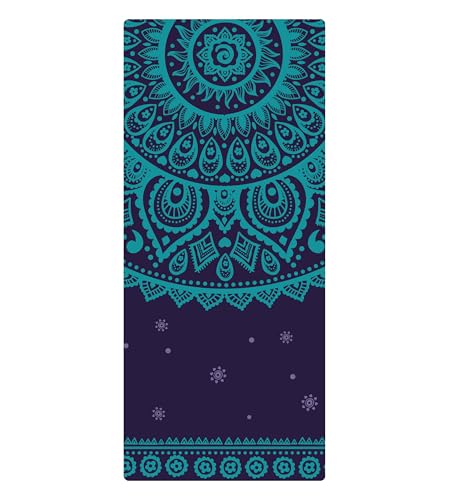 nuveti Suede TPE Yoga Mat High Density Non Slip Yoga Mats with Carrying Bag,72"x32" Extra Thick 8MM Exercise & Workout Mat for Yoga, Pilates and Fitness - color: YeRong