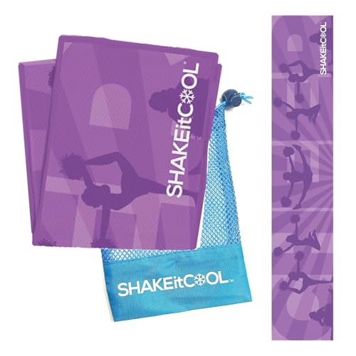 SHAKEitCOOL 오리지널 쿨링 타월 - 멋진 스타일 - 열 완화, 부드러움, 경량, 자외선 차단, 쉬운 세척 - 자전거 타기, 하이킹, 달리기, 요가, 골프, 체육관, 야구에 적합 - 응원 - color: 응원