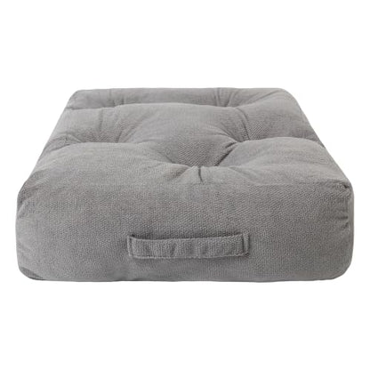Floor Pillow for Adults, Large Sitting & Meditation Cushion - color: Dark Gray, Square