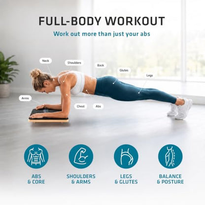 Plankpad PRO Get fit Playing Games & Workouts; Plank & Balance Board with free iOS/Android App & 10 Games; Dynamic Abs & Core Fitness Training; Only 3 Minutes a Day.